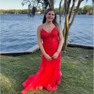 Chic Strawberry Pink Prom/Formal Dress